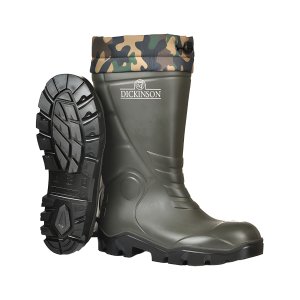 Dickinson Profesyonel Güvenlik ve İş Çizmesi Haki-Siyah Kısa